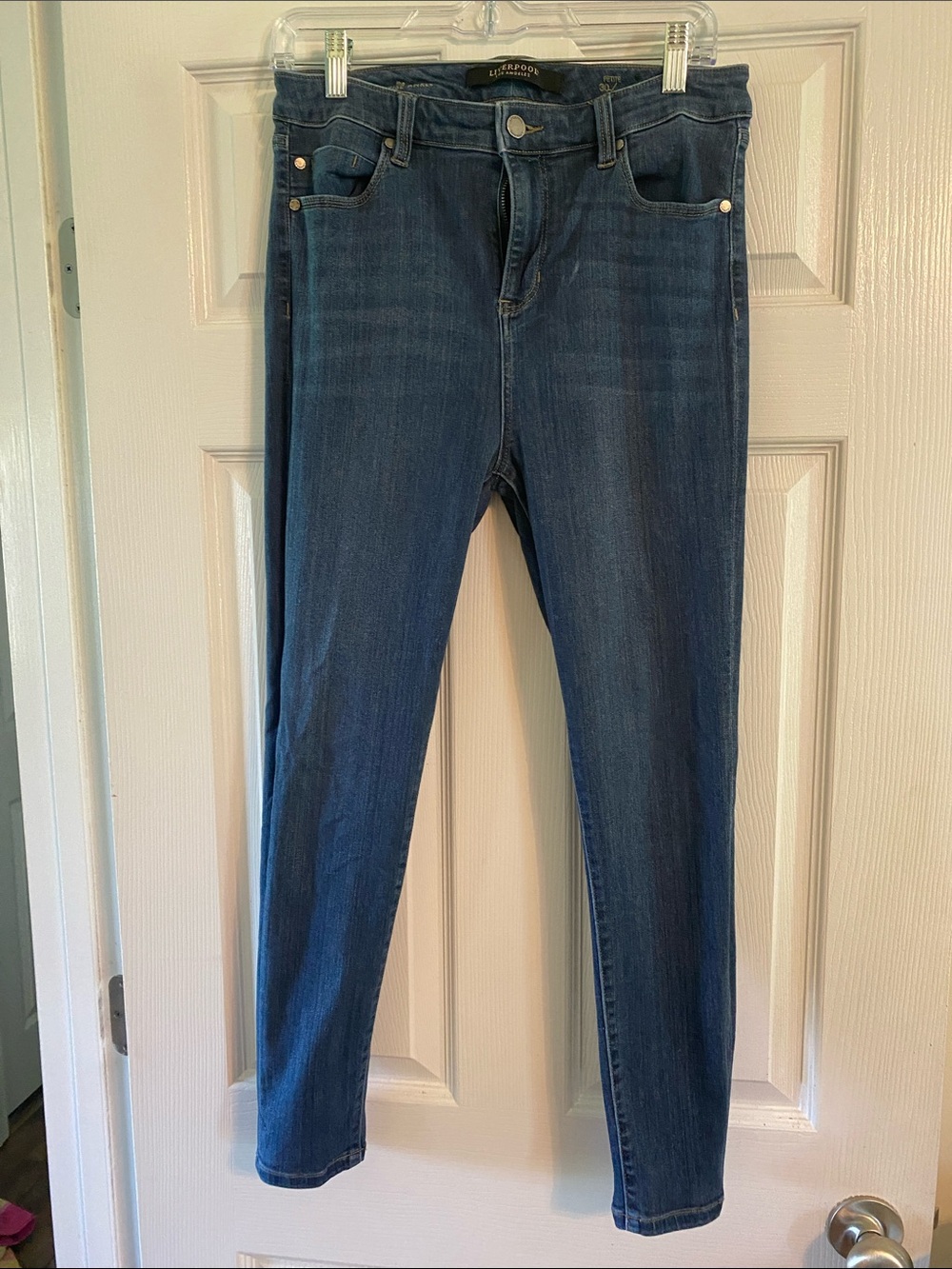 Liverpool Women's Dark Blue High-Rise Skinny Jeans